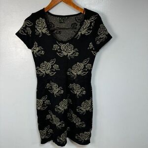 T/O Women’s Sweater Dress sz M Metallic NWOT # D205